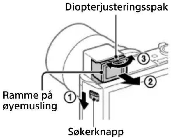 SONY Cybershot DSCWX700 - Bruke søkeren (bare for modeller med en søker) - 1