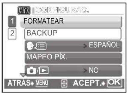 OLYMPUS X760 - Selecciónar un idioma - 4