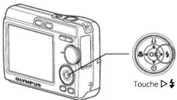 OLYMPUS X760 - b. Appuyez sur la touche - 1