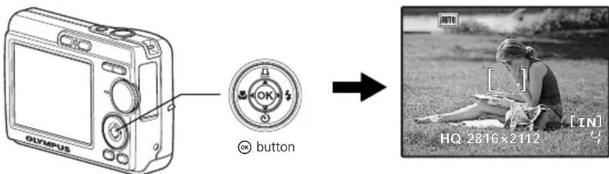 OLYMPUS X760 - c. Press the  button and the  button to select [M]. - 5