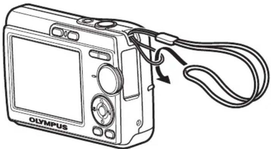 OLYMPUS X760 - Attachez la dragonne - 1