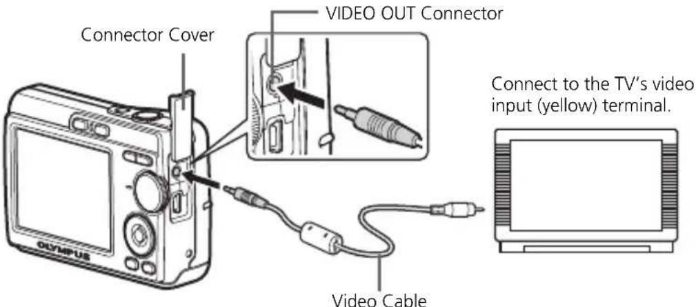 OLYMPUS X760 - Playback on a TV - 1