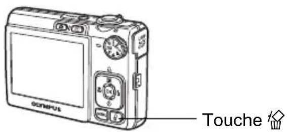OLYMPUS X790 - Effacer des photos - 1