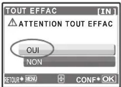 OLYMPUS X790 - Effacement de toutes les photos - 1