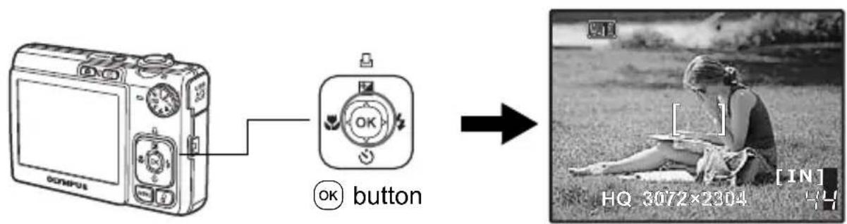 OLYMPUS X790 - c. Press the △/□ and ▽ √ buttons to select [M]. - 5