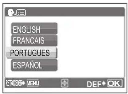 OLYMPUS X790 - Definir o idioma - 4