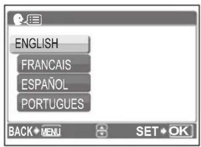 OLYMPUS X790 - Set the language - 4