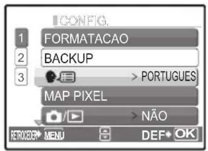 OLYMPUS X790 - Definir o idioma - 3