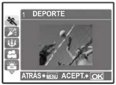 OLYMPUS X790 - Modos de escena - 1