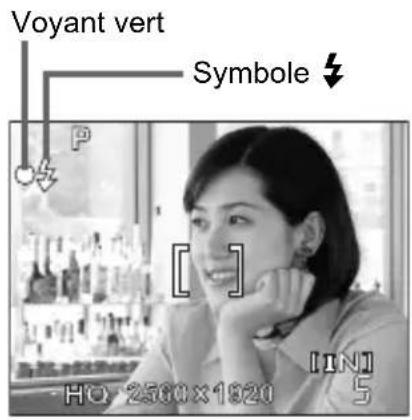OLYMPUS Camedia X600 - Effectuez la mise au point sur votre sujet. - 2