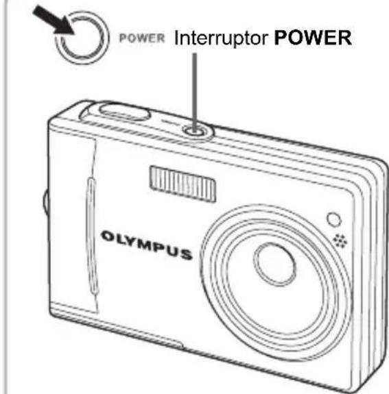 OLYMPUS Camedia X600 - Presione el interruptor POWER. - 1
