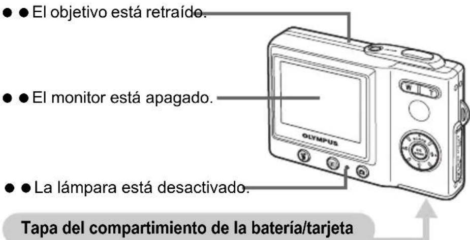 OLYMPUS Camedia X600 - Asegürese de que la CAMERA está apagada. - 1