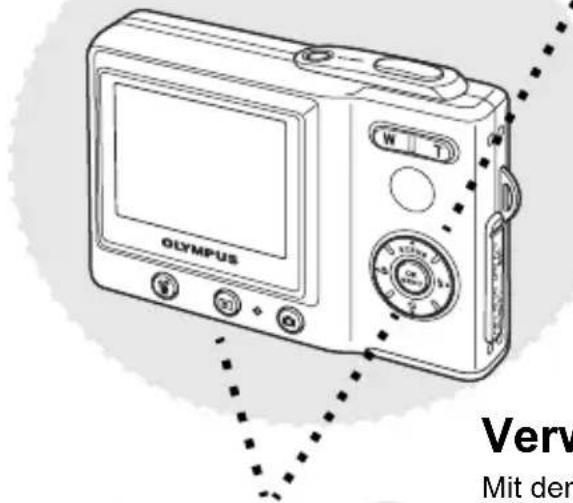 OLYMPUS Camedia X600 - Verwenden der Pfeiltasten und der OK-Taste... - 1
