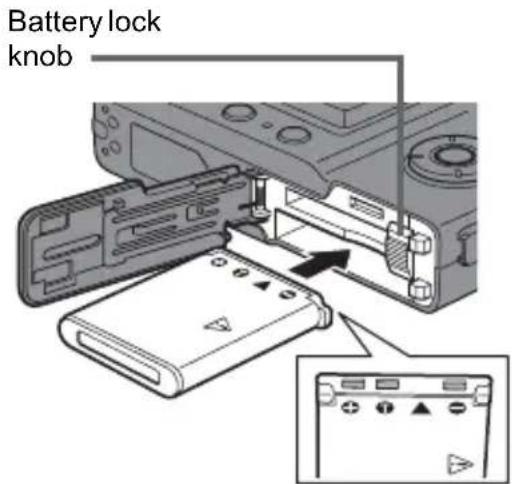 OLYMPUS Camedia X600 - Insert the battery. - 1