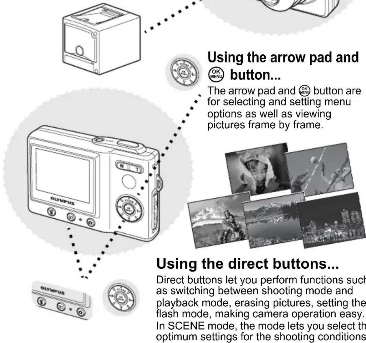 OLYMPUS Camedia X600 - Using a printer... - 1