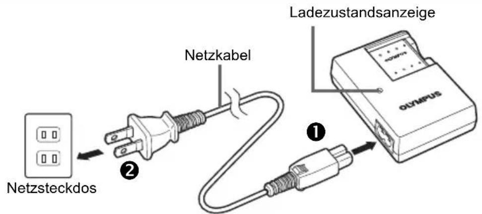 OLYMPUS Camedia X600 - Schlieben Sie das Netzkabel an. Lade - 1