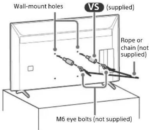 SONY XBR65X81CH - Recommended Measures to Secure the TV - 4