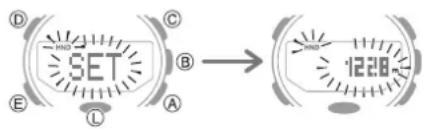 CASIO GShock GRB200 - - Modification des informations indiquées par la trotteuse - 2
