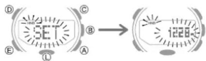 CASIO GShock GRB200 - - Modification des informations indiquées par la trotteuse - 1