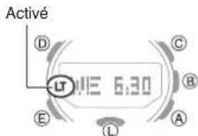 CASIO GShock GRB200 - - Configuration de l'éclairage automatique - 1
