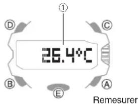 CASIO GShock GGB100 - Mode thermomètre - 1