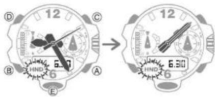 CASIO GShock GGB100 - Masquage des aiguilles - 1