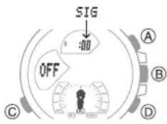 CASIO Edifice ECB10 - Activation du signal sonore horaire - 1