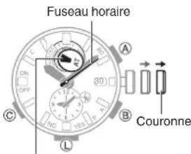 CASIO GShock GWRB1000 - Réglage de l'heure et du jour - 1