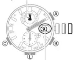 CASIO GShock GWRB1000 - Réglage de l'alignement des aiguilles et de la indicateur du jour - 3