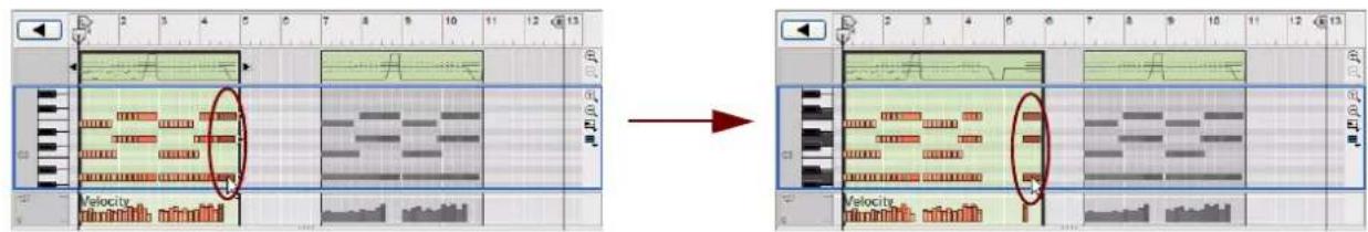 PROPELLERHEAD Reason Essentials 1.0 - À propos du déplacement de notes en dehors ou entre des clips - 1