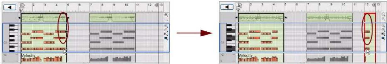 PROPELLERHEAD Reason Essentials 1.0 - À propos du déplacement de notes en dehors ou entre des clips - 3