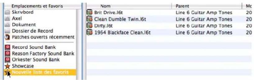 PROPELLERHEAD Reason Essentials 1.0 - Liste des favoris - 2