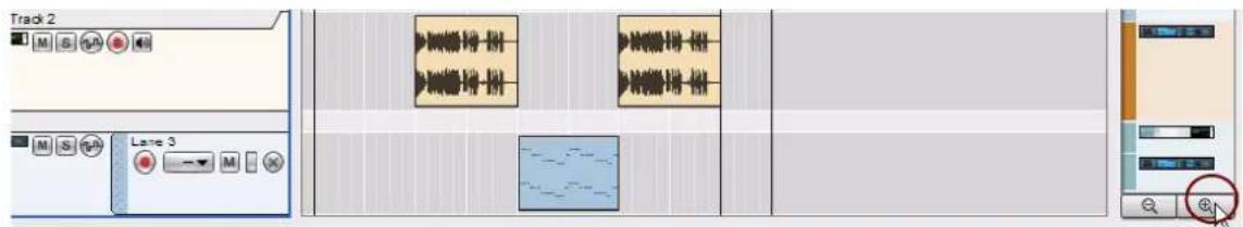 PROPELLERHEAD Reason Essentials 1.0 - Zoom vertical dans le séquenceur - 1