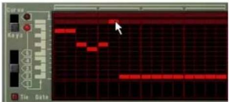 PROPELLERHEAD Reason Essentials 1.0 - Cliquez dans la grille supérieure de la fenêtre de pattern du Matrix. - 1