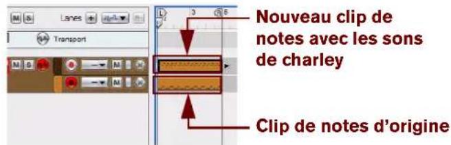 PROPELLERHEAD Reason Essentials 1.0 - Cliquez sur le bouton « Déplacer » du panneau « Extraire des notes vers des bandes ». - 2