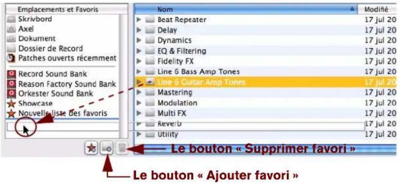 PROPELLERHEAD Reason Essentials 1.0 - Utilisation des Emplacements et favoris - 1