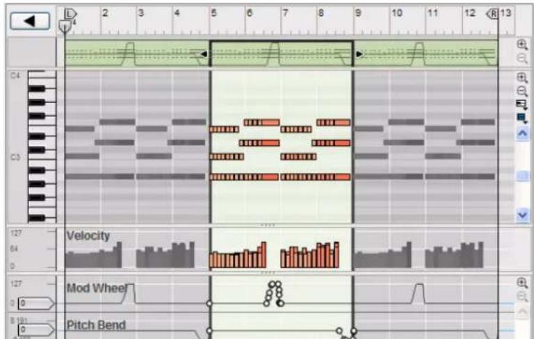 PROPELLERHEAD Reason Essentials 1.0 - Ouvrir un clip de notes pour l'édition - 2