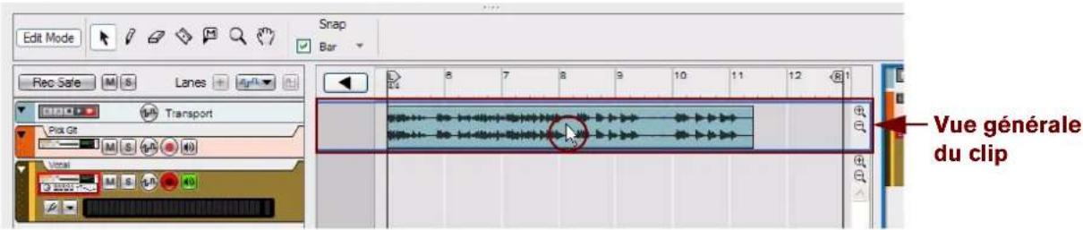 PROPELLERHEAD Reason Essentials 1.0 - Ouverture d'un clip audio à partir du mode Édition - 1