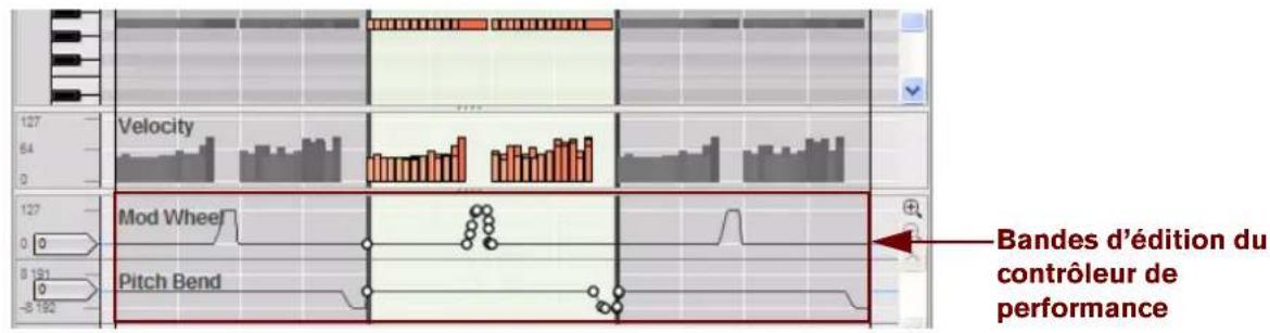 PROPELLERHEAD Reason Essentials 1.0 - ! Lorsque vous arrêtez d'enregistrer, vous devez cliquer une deuxième fois sur Stop, ou sur le bouton « Écrasement de l'automation » situé au-dessus des vu-mètres de l'audio sur le panneau de transport pour que les bordures d'automation vertes apparaissent sur le panneau du module. - 2