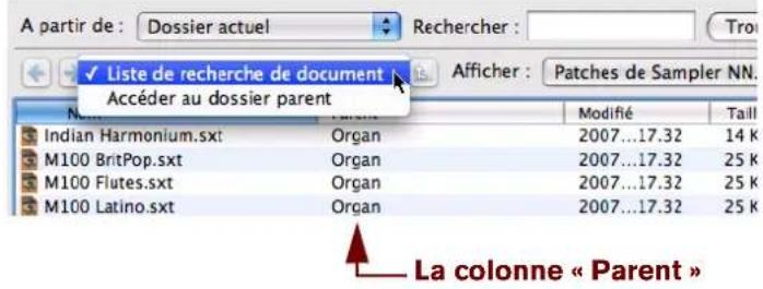 PROPELLERHEAD Reason Essentials 1.0 - À propos des listes hiérarchiques et à plat - 1