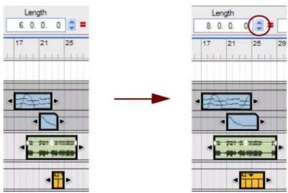 PROPELLERHEAD Reason Essentials 1.0 - Redimensionnement de clips via l'inspecteur - 1