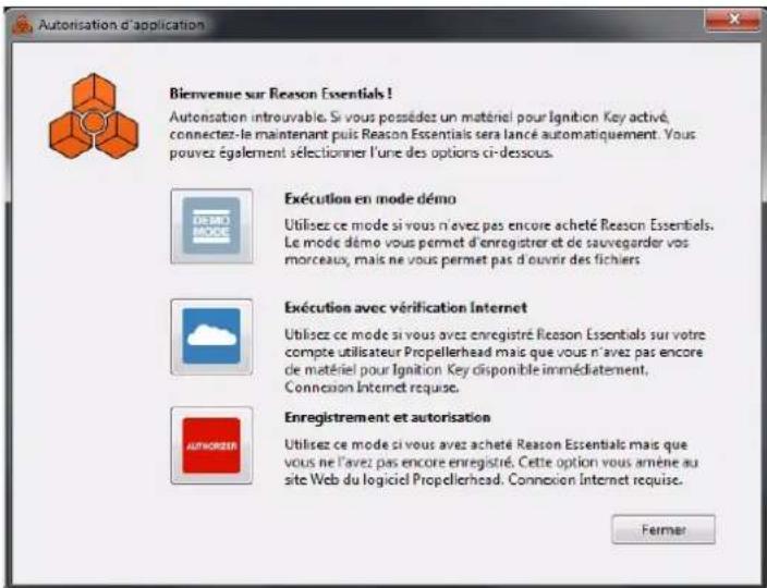 PROPELLERHEAD Reason Essentials 1.0 - Enregistrement et autorisation Reason Essentials - 1