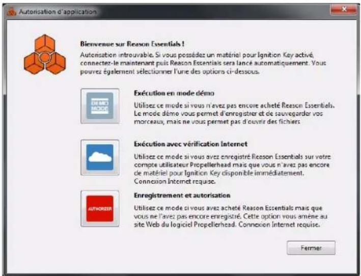 PROPELLERHEAD Reason Essentials 1.0 - Exécution de Reason Essentials en mode démo - 1