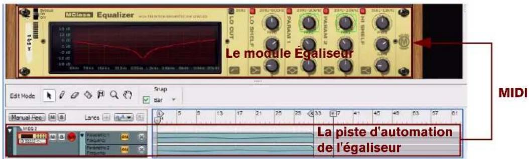 PROPELLERHEAD Reason Essentials 1.0 - Relations entre les pistes d'automation (non instrumentales) - 2