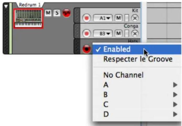 PROPELLERHEAD Reason Essentials 1.0 - Utiliser la fonction Respecter le groove sur certaines bandes uniquement - 1