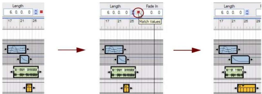 PROPELLERHEAD Reason Essentials 1.0 - Égalisation des longueurs de clips - 1