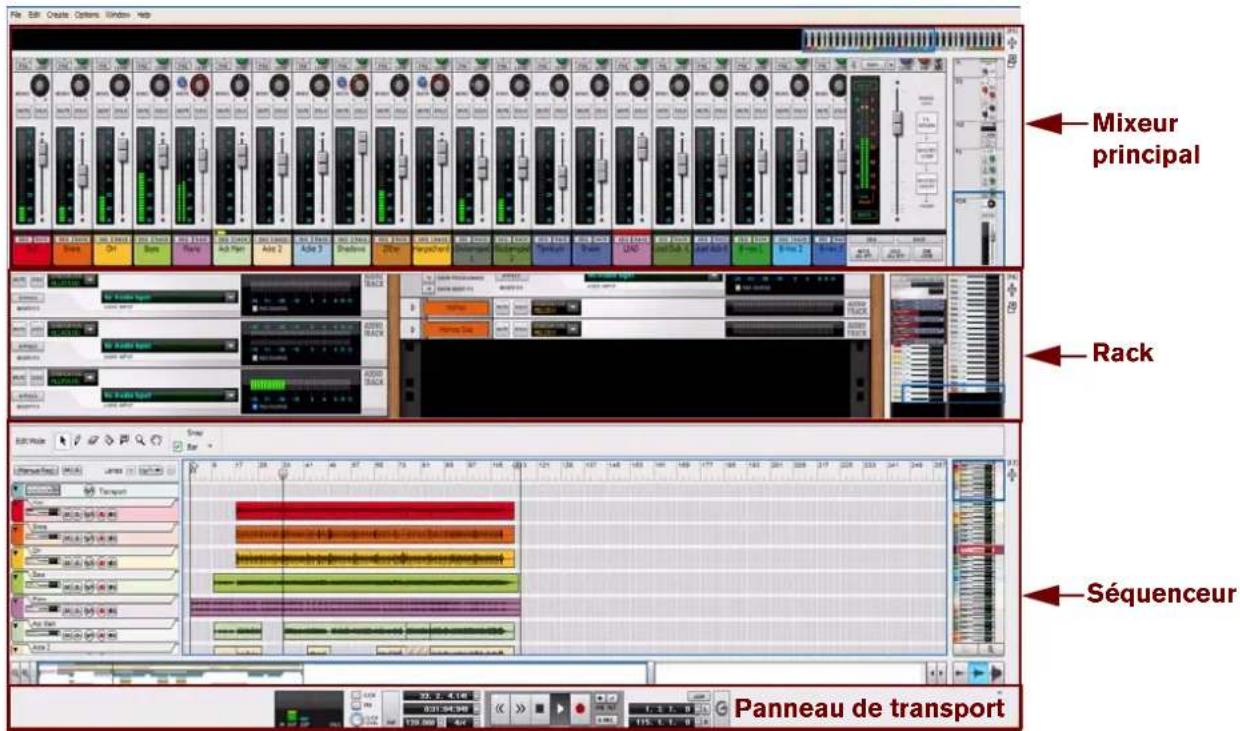 PROPELLERHEAD Reason Essentials 1.0 - Aperçu de la fenêtre du morceau - 1