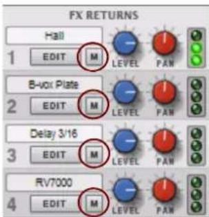 PROPELLERHEAD Reason Essentials 1.0 - Rendre muets des départs d'effets - 1