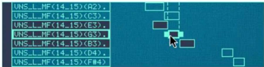 PROPELLERHEAD Reason Essentials 1.0 - Déplacer des zones en déplaçant les boites de zone - 1