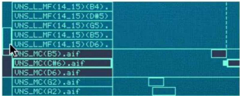 PROPELLERHEAD Reason Essentials 1.0 - - Cliquez sur le groupe dans la colonne des groupes et déplacez-le vers le haut ou vers le bas en maintenant enfoncé le bouton de la souris. - 1
